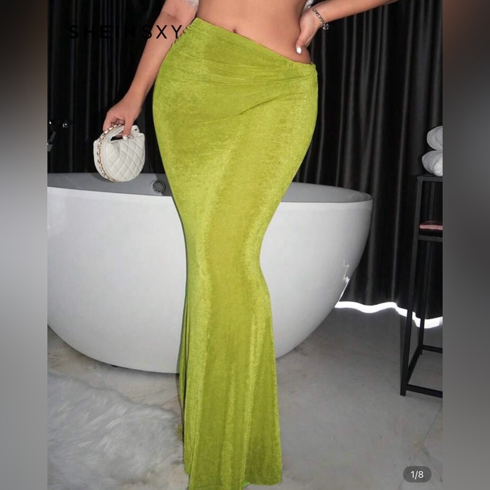Elegant Lime Green Women's Skirt